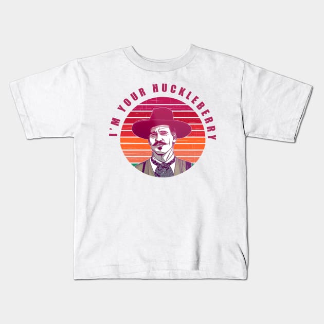 I'm Your Huckleberry color Kids T-Shirt by fathiali